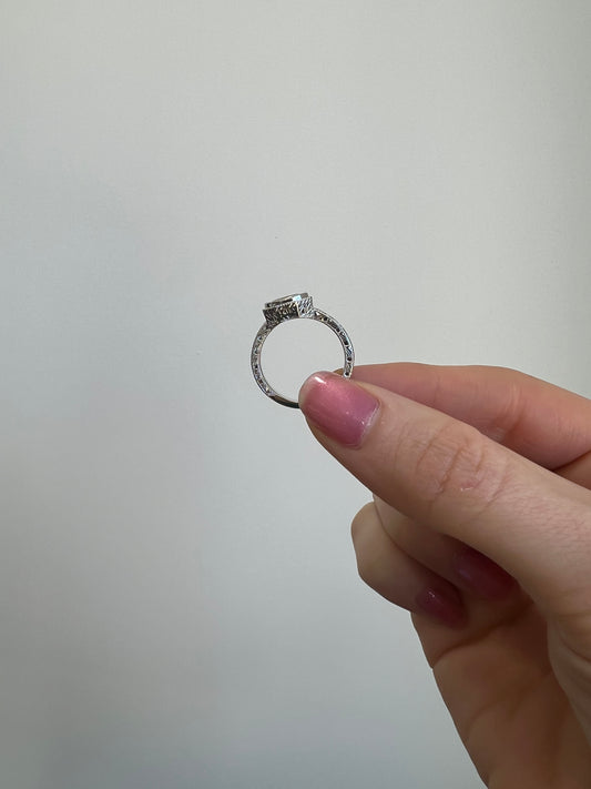 Montana Sapphire Ring with Engravings