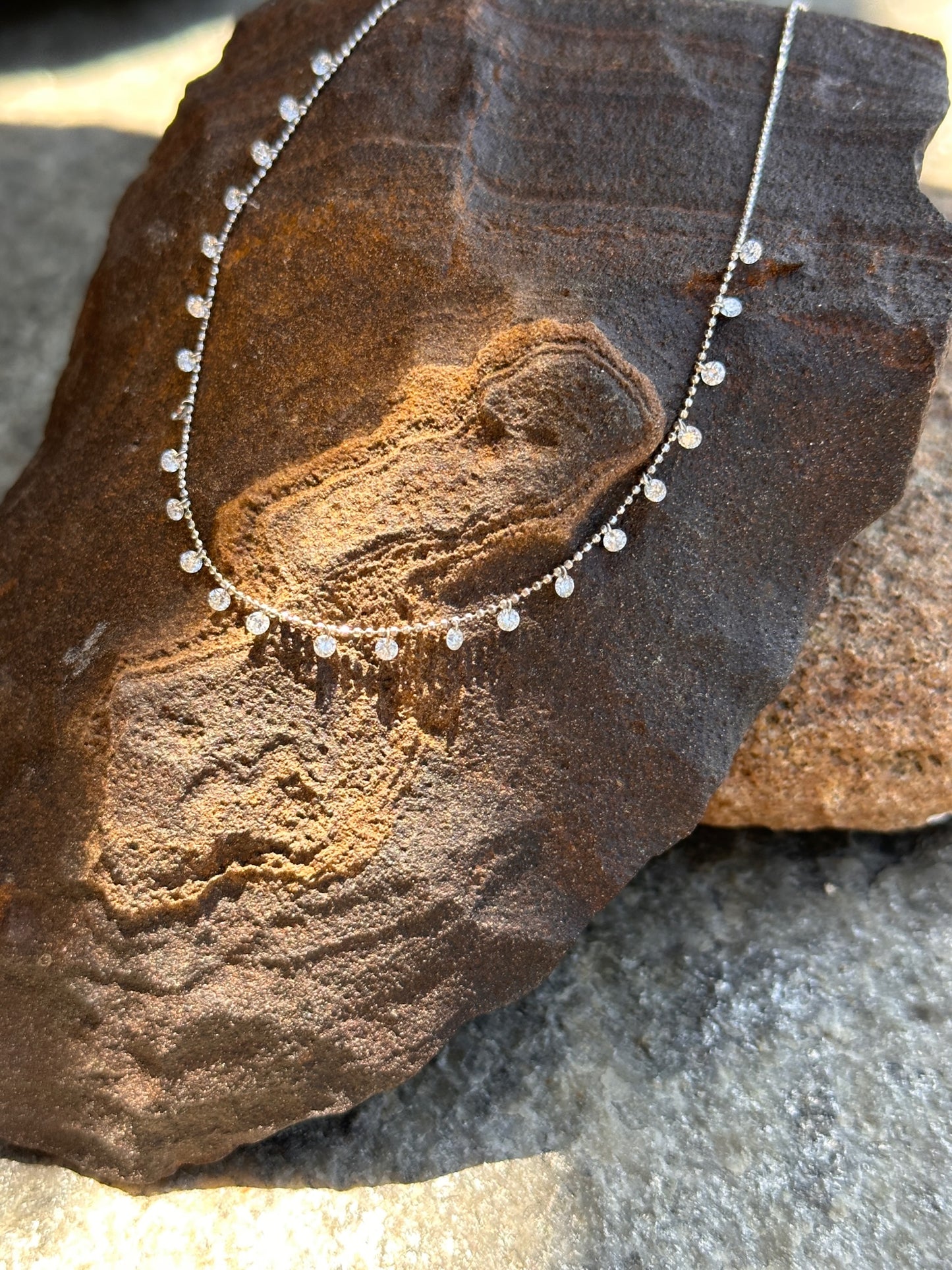 Pierced Diamond Confetti Necklace