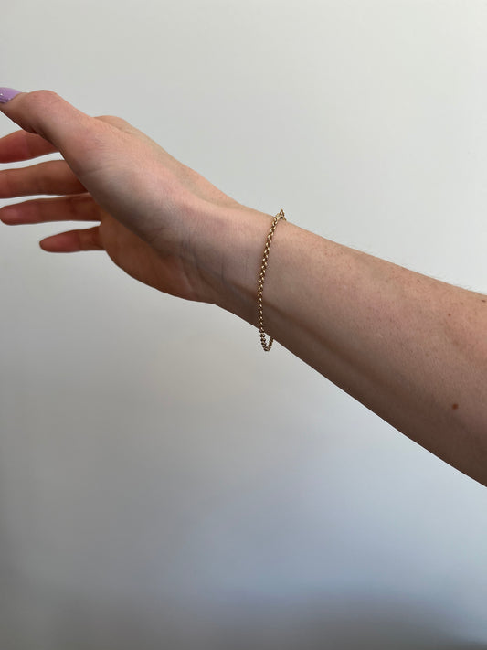Rolo Chain Bracelet with Barrel Clasp
