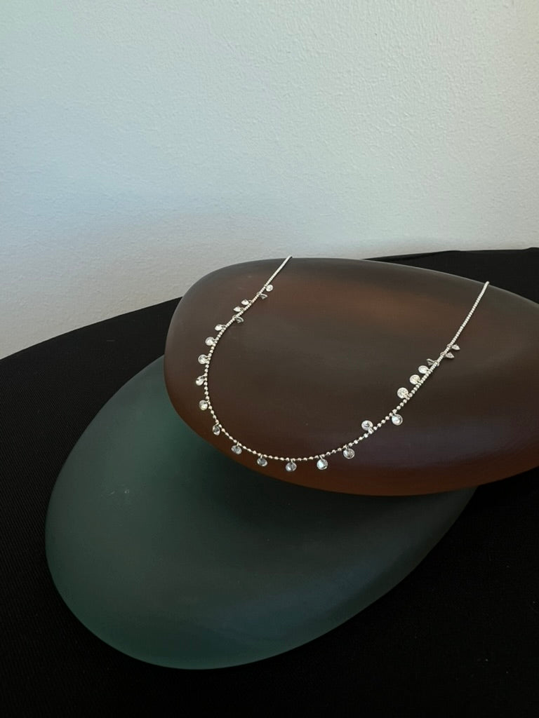 Pierced Diamond Confetti Necklace