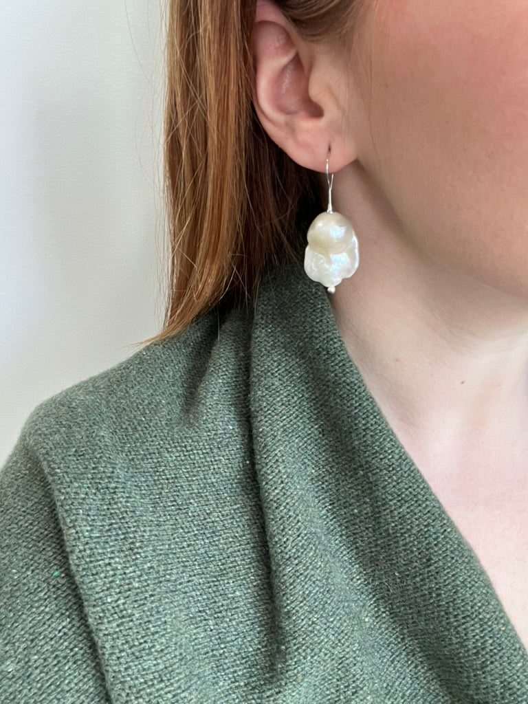 Baroque Pearl French Hooks