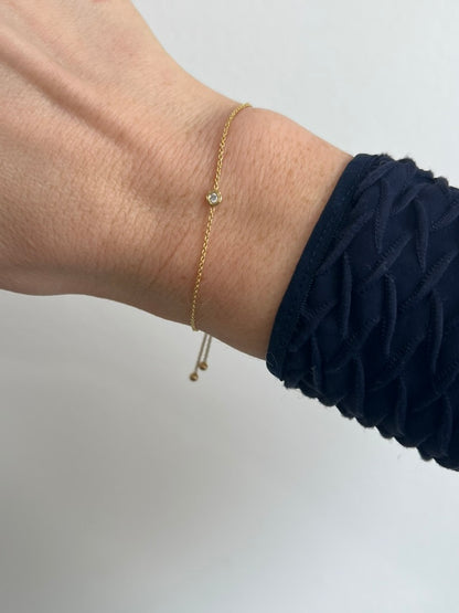 Confetti Diamond Bolo Bracelet