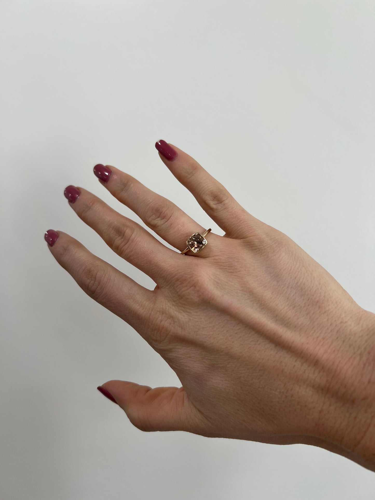 Cushion Champagne Diamond Ring