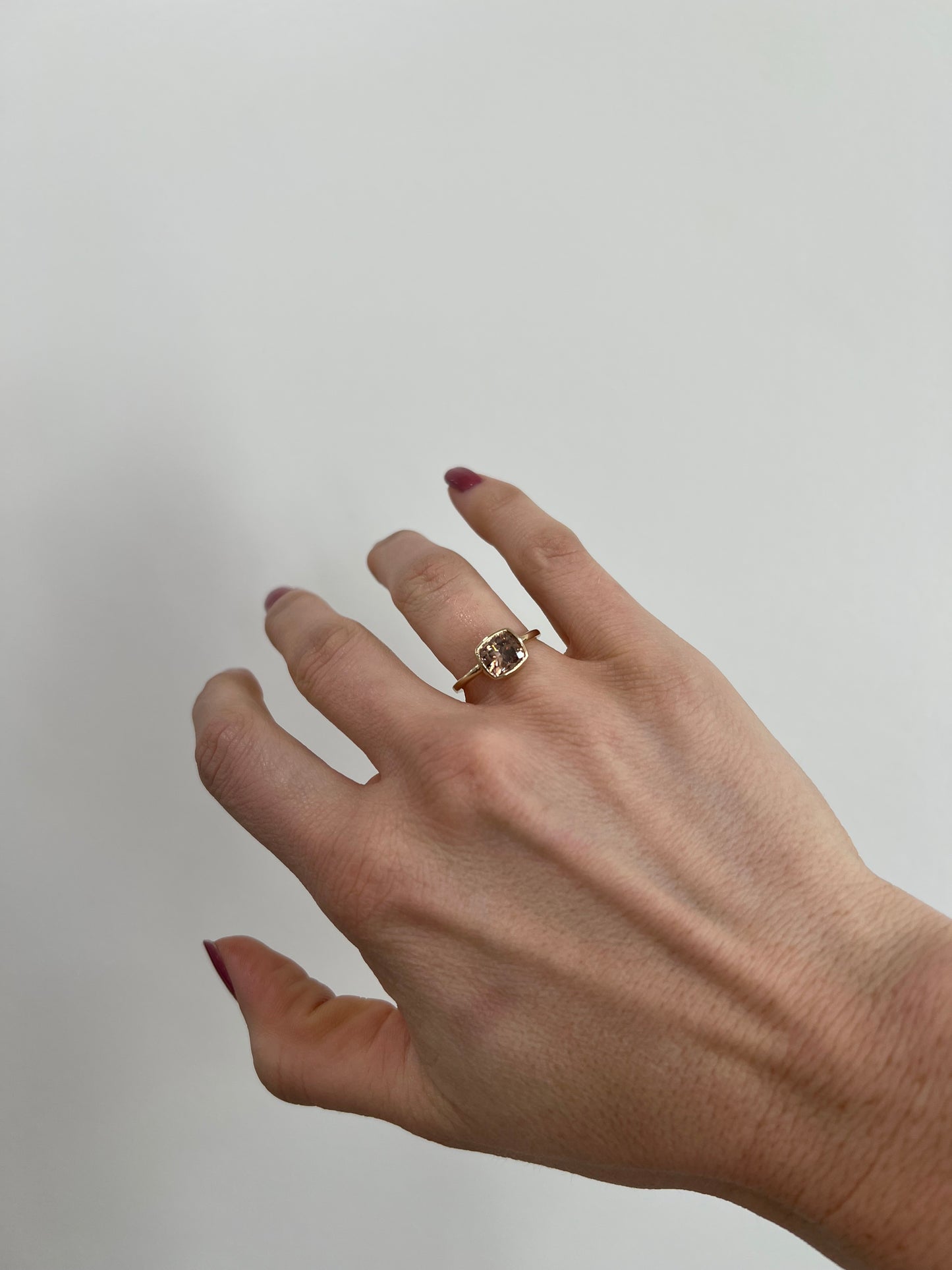 Cushion Champagne Diamond Ring