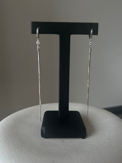 Diamond Tinsel Earrings