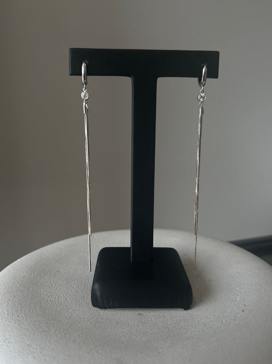 Diamond Tinsel Earrings