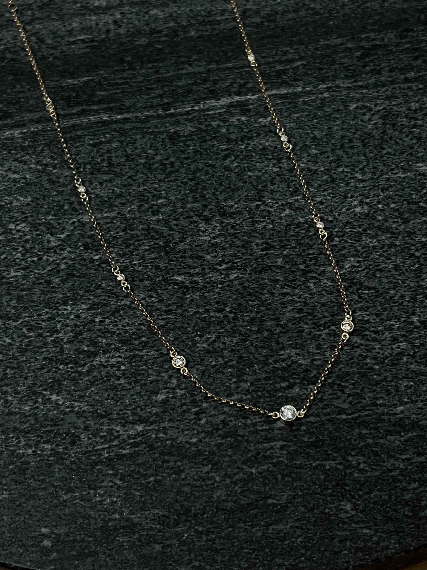 Heirloom Diamond Confetti Necklace