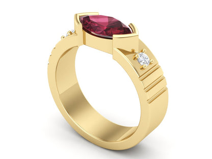 Heirloom Marquise Garnet Ring
