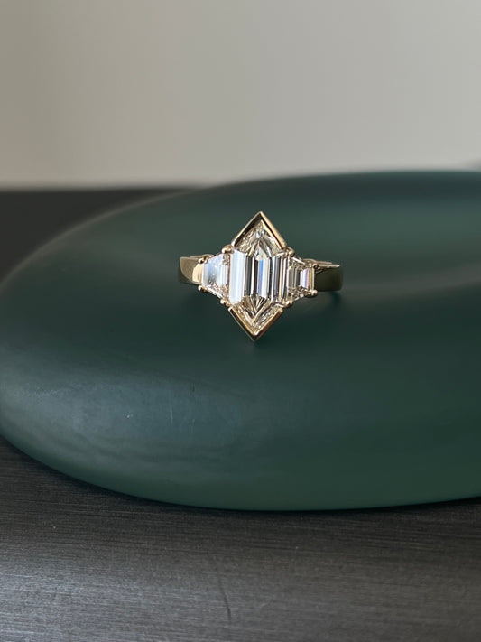 Elongated Hexagon Ring