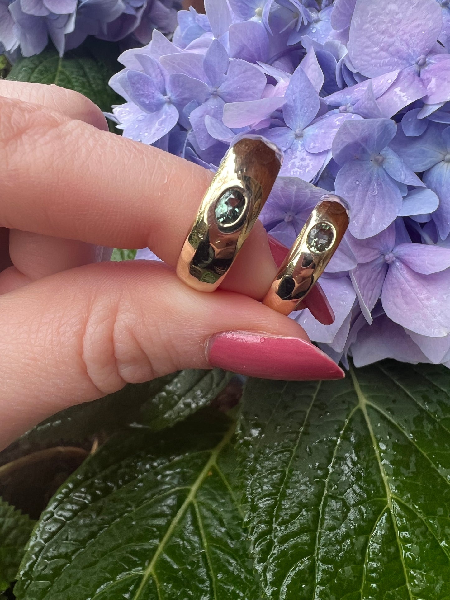 His and Hers Sapphire Bands