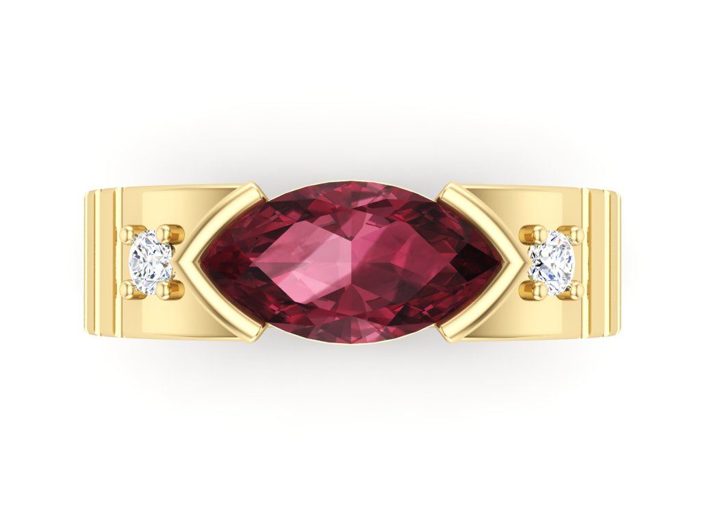 Heirloom Marquise Garnet Ring