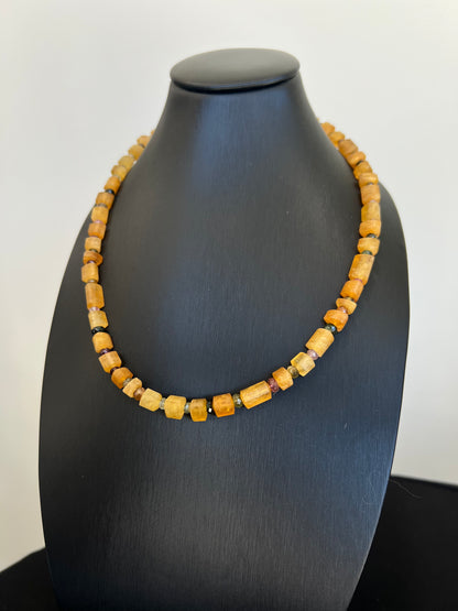 Yellow Tourmaline Necklace