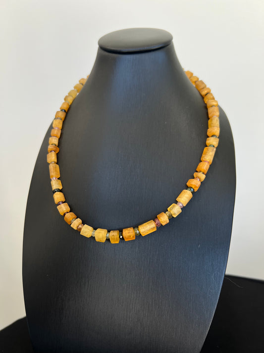 Yellow Tourmaline Necklace