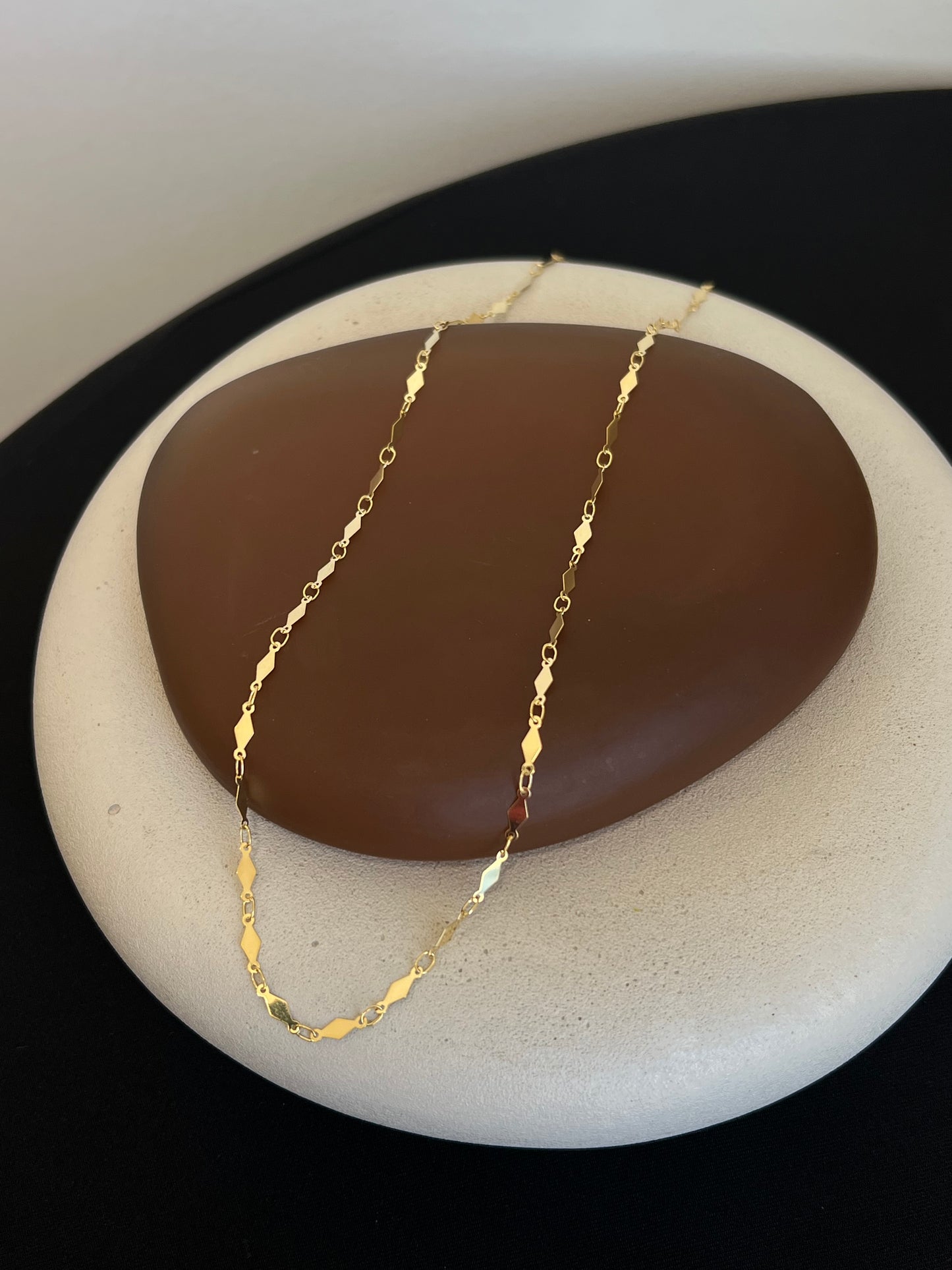Gold Diamond Link Chain
