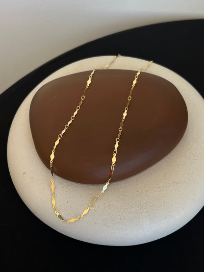 Gold Diamond Link Chain