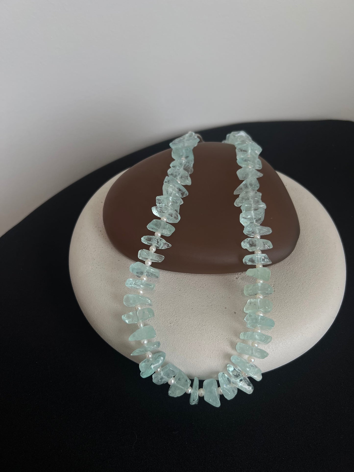 Aquamarine Rock Candy Necklace