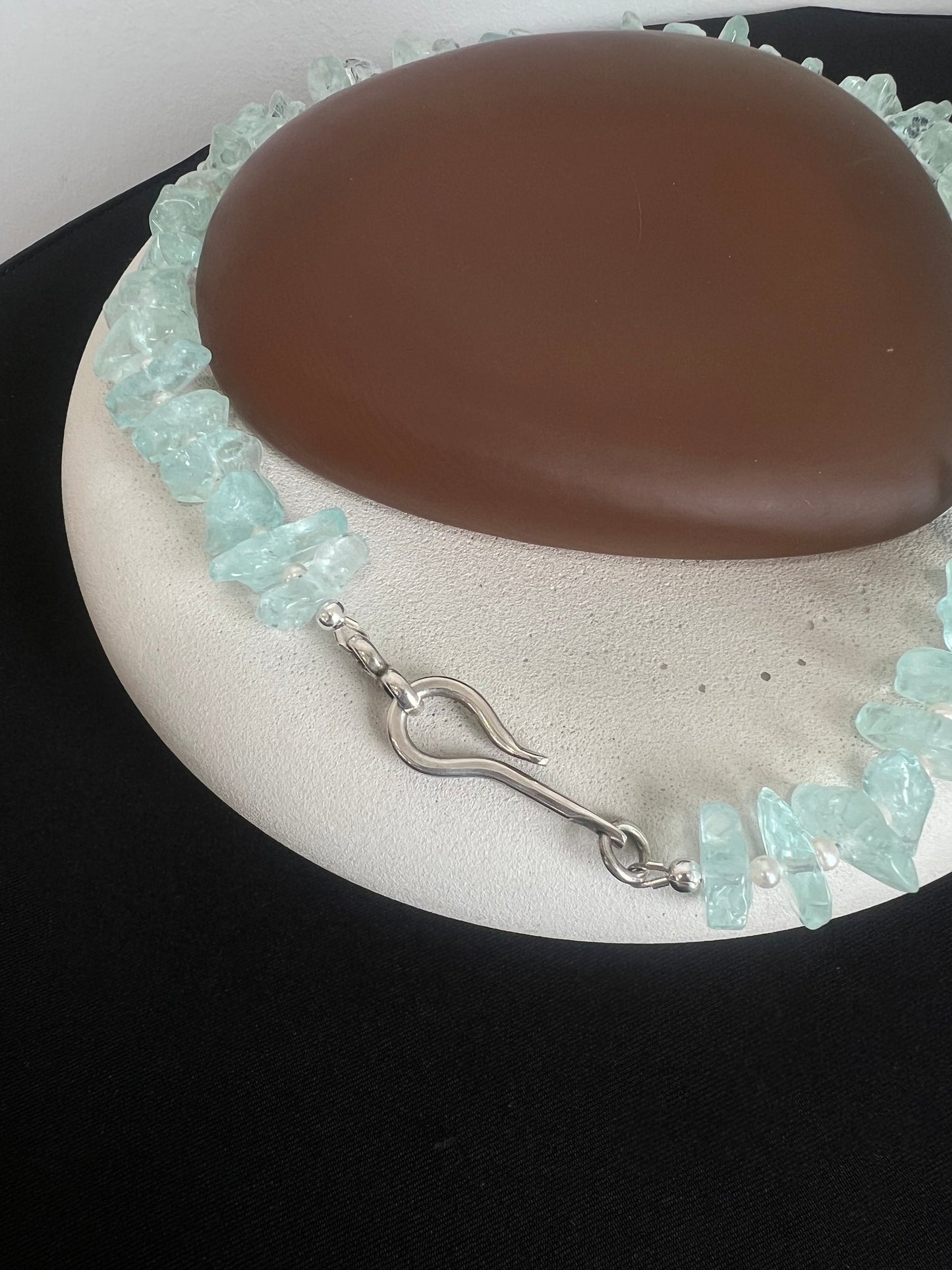 Aquamarine Rock Candy Necklace