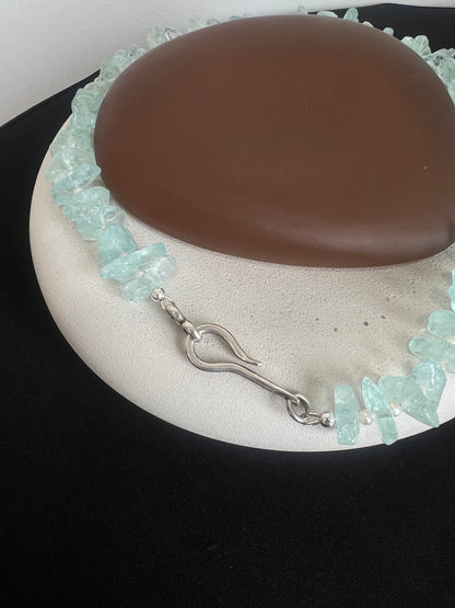 Aquamarine Rock Candy Necklace