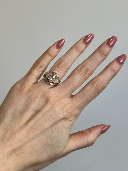 Vintage Rosecut Diamond Ring