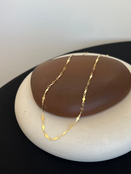 Gold Diamond Link Chain