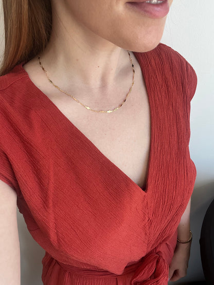 Gold Diamond Link Chain