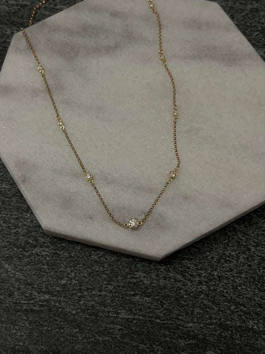 Heirloom Diamond Confetti Necklace