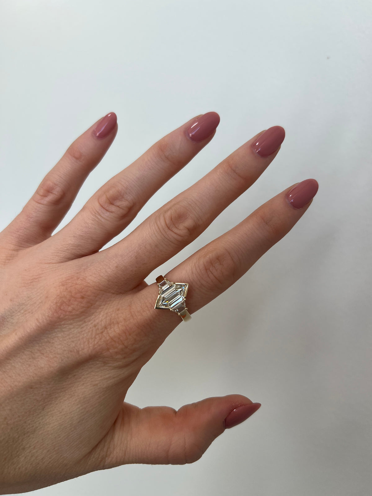 Elongated Hexagon Ring