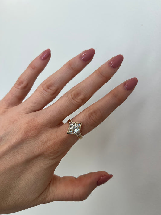 Elongated Hexagon Ring