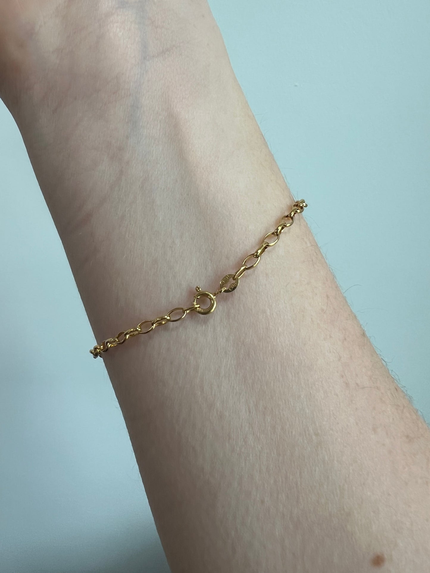 Elongated Rolo Chain - 10kt
