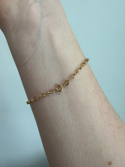 Elongated Rolo Chain - 10kt