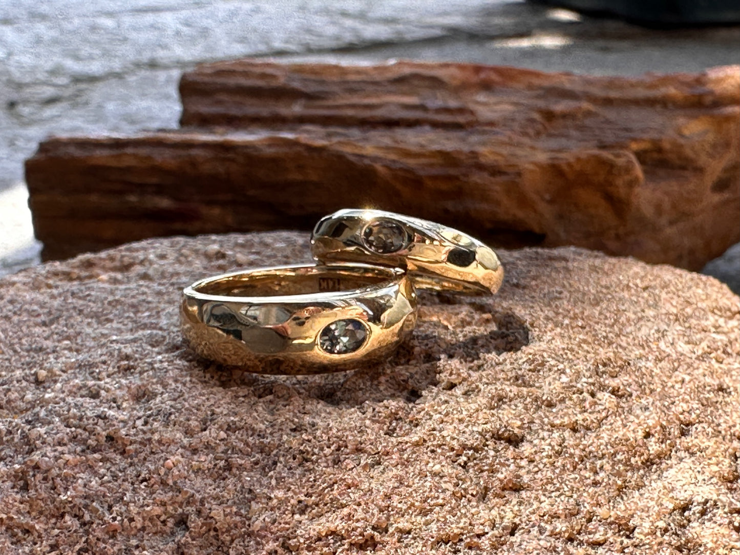 His and Hers Sapphire Bands
