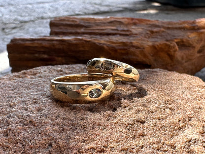 His and Hers Sapphire Bands