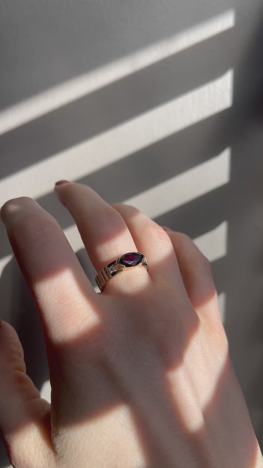 Heirloom Marquise Garnet Ring