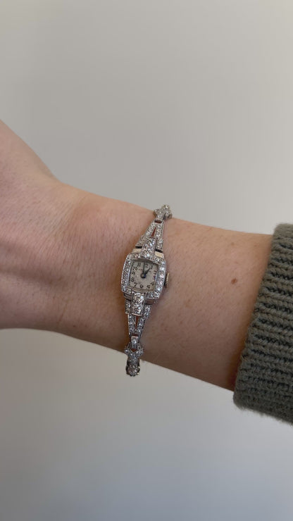 Platinum and Diamond Watch