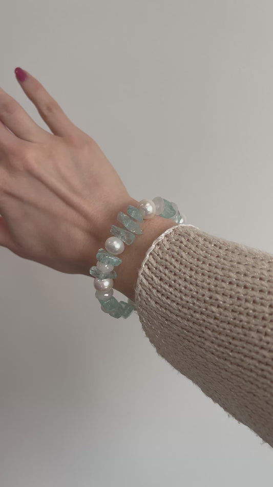 Aquamarine Rock Candy Bracelet
