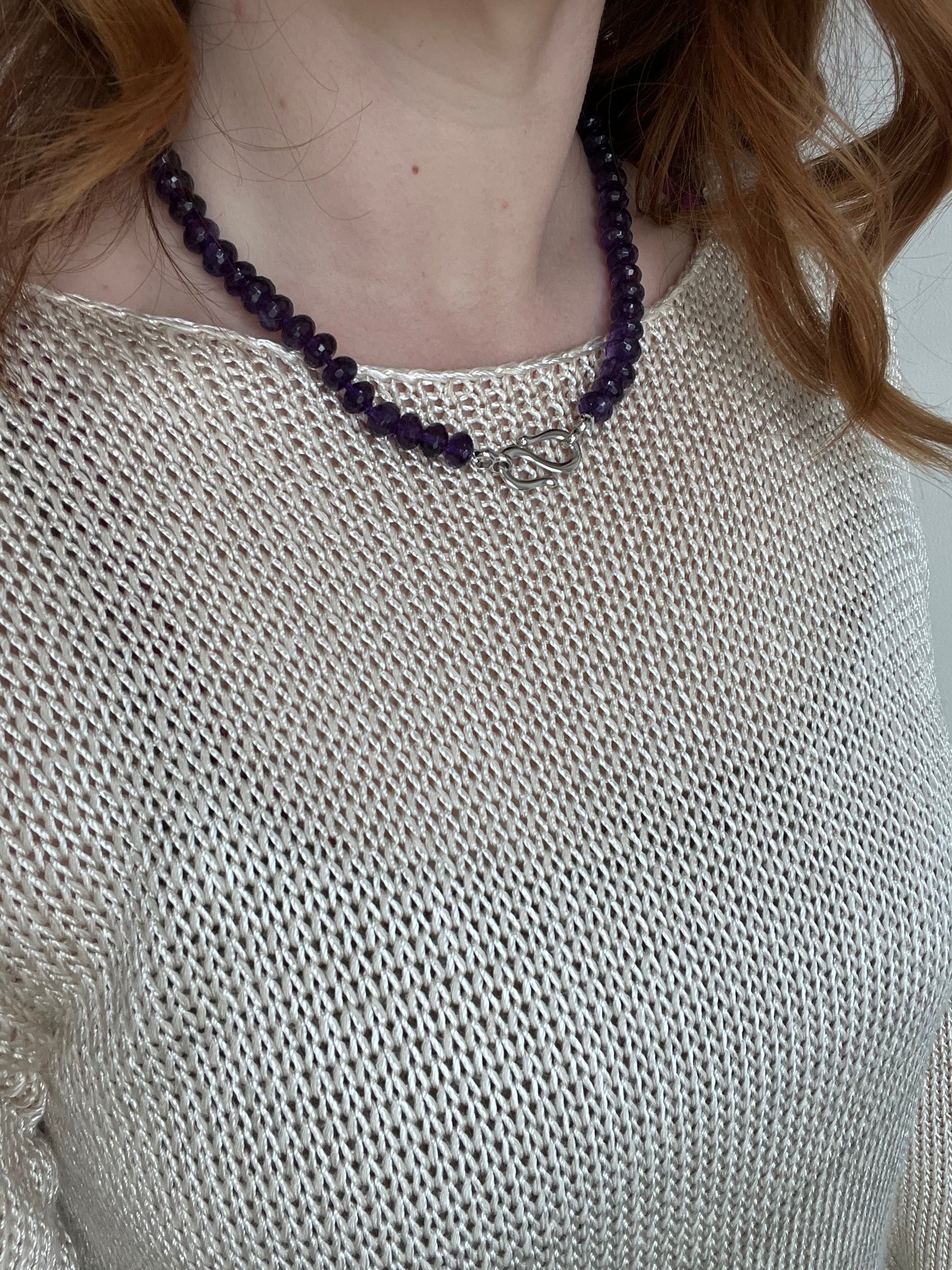 Amethyst Disco Necklace