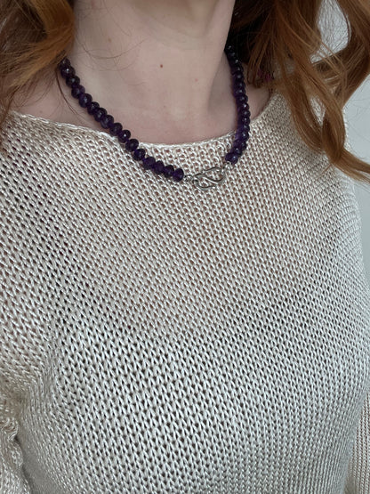 Amethyst Disco Necklace
