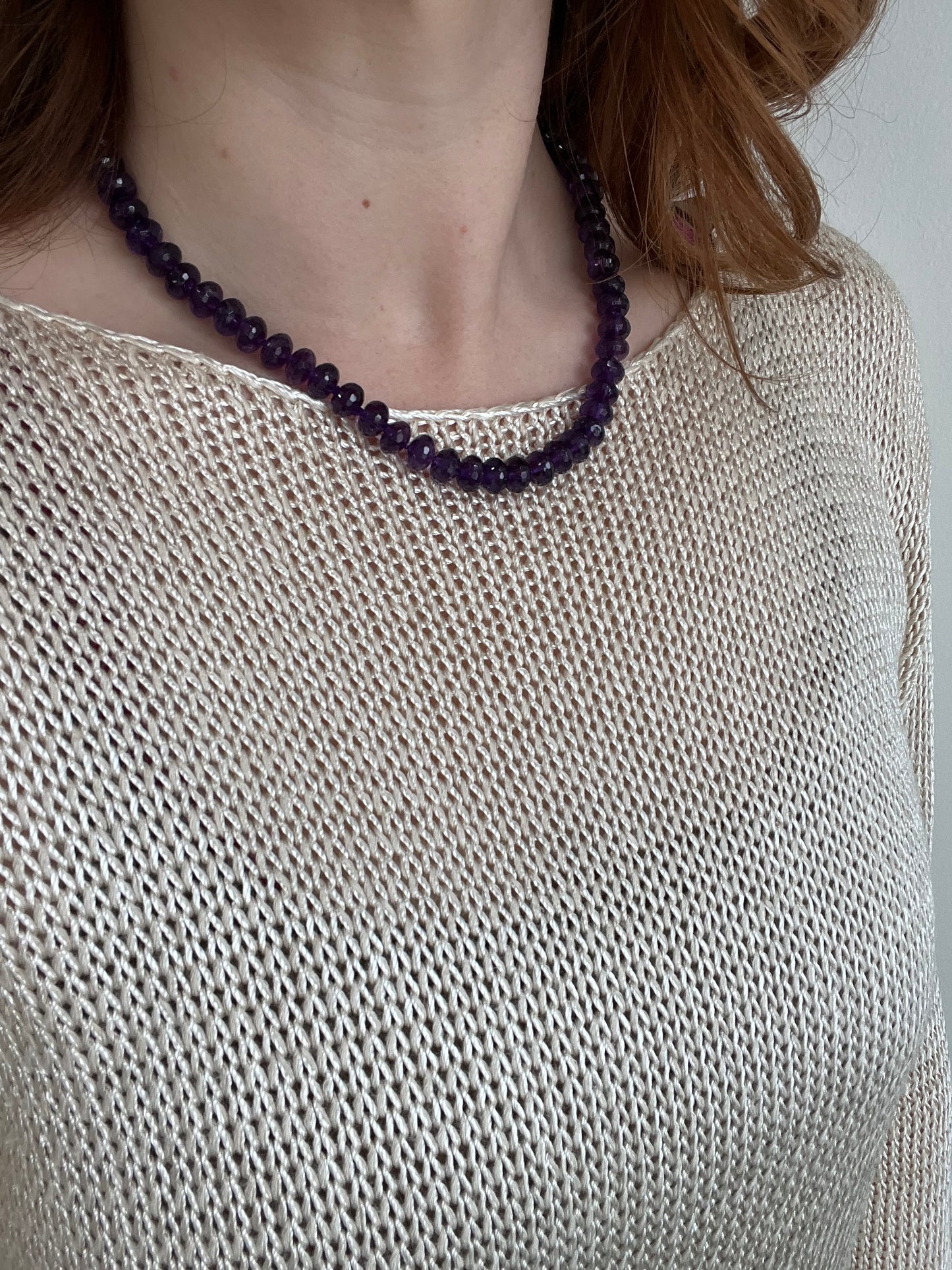 Amethyst Disco Necklace