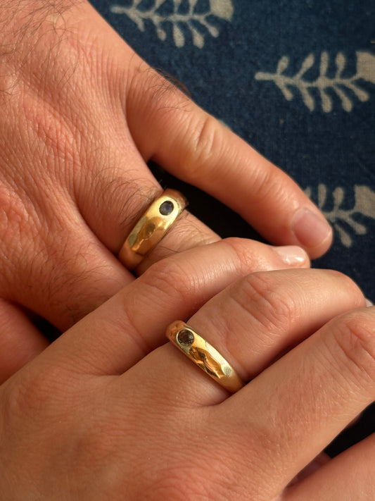 His and Hers Sapphire Bands