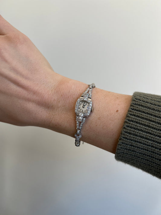Platinum and Diamond Watch